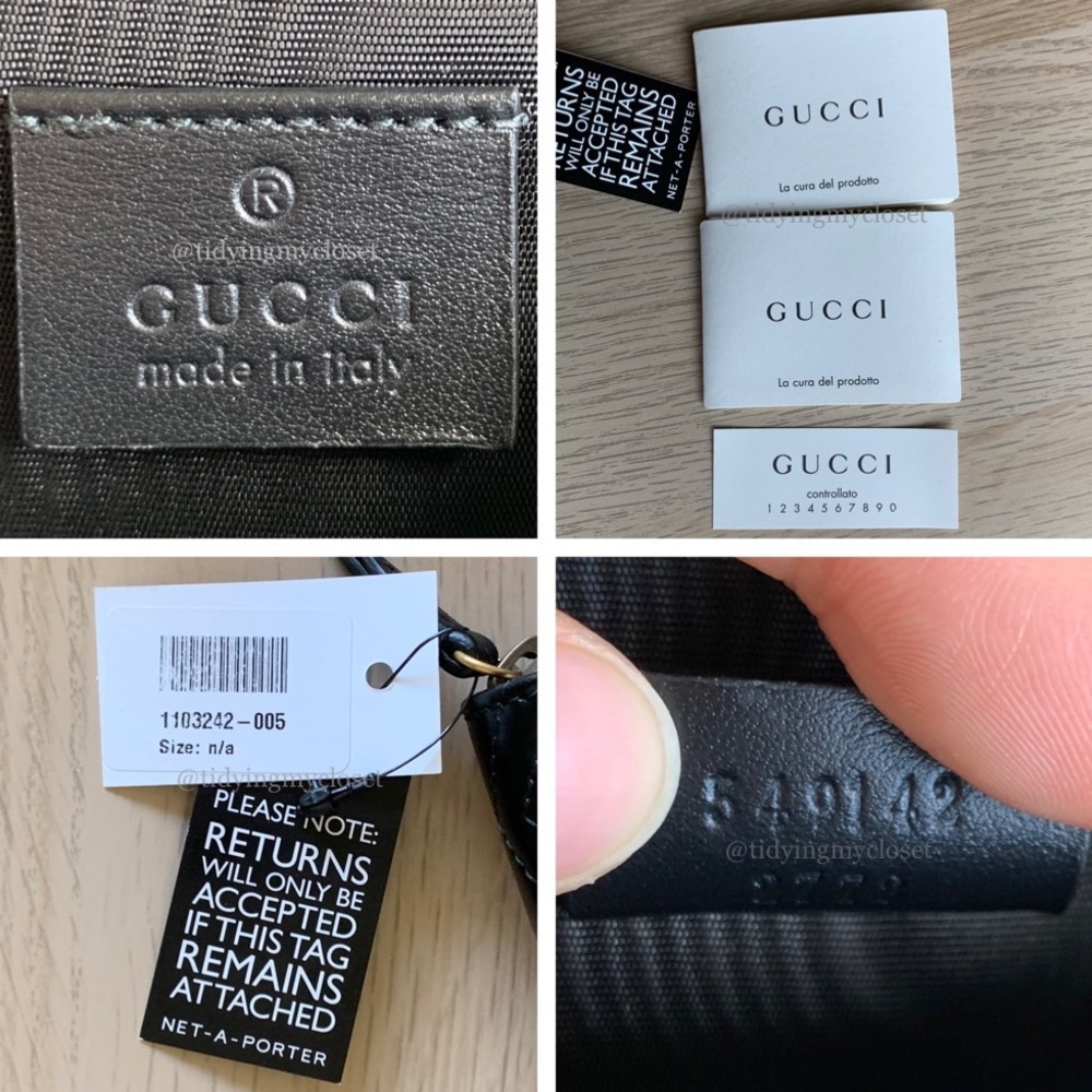 *SOLD* NWT Gucci GG Marmont Black Matelasse Mini Quilted Accordion Zip Wallet - Picture 17 of 17